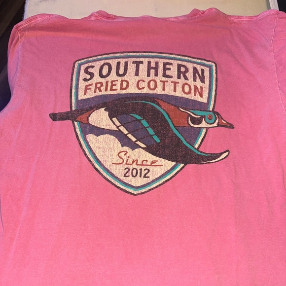 Pink Southern Fried Cotton Tee - Picture 1 of 3